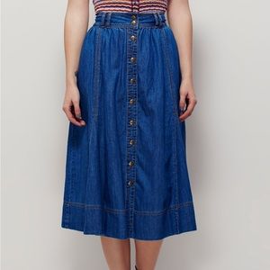 Free People MIDI skirt, denim